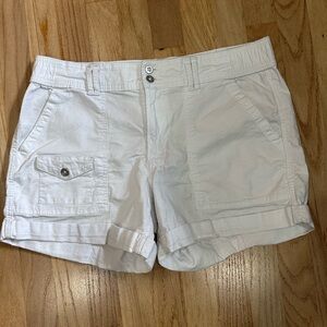 Time & Tru White Shorts